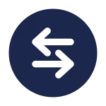 Round Sort Horizontal SVG Icon